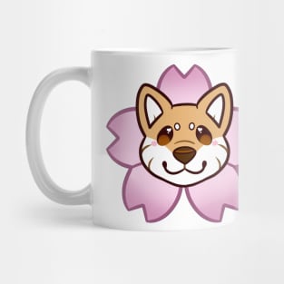 Sakura Shiba Inu - Orange Mug